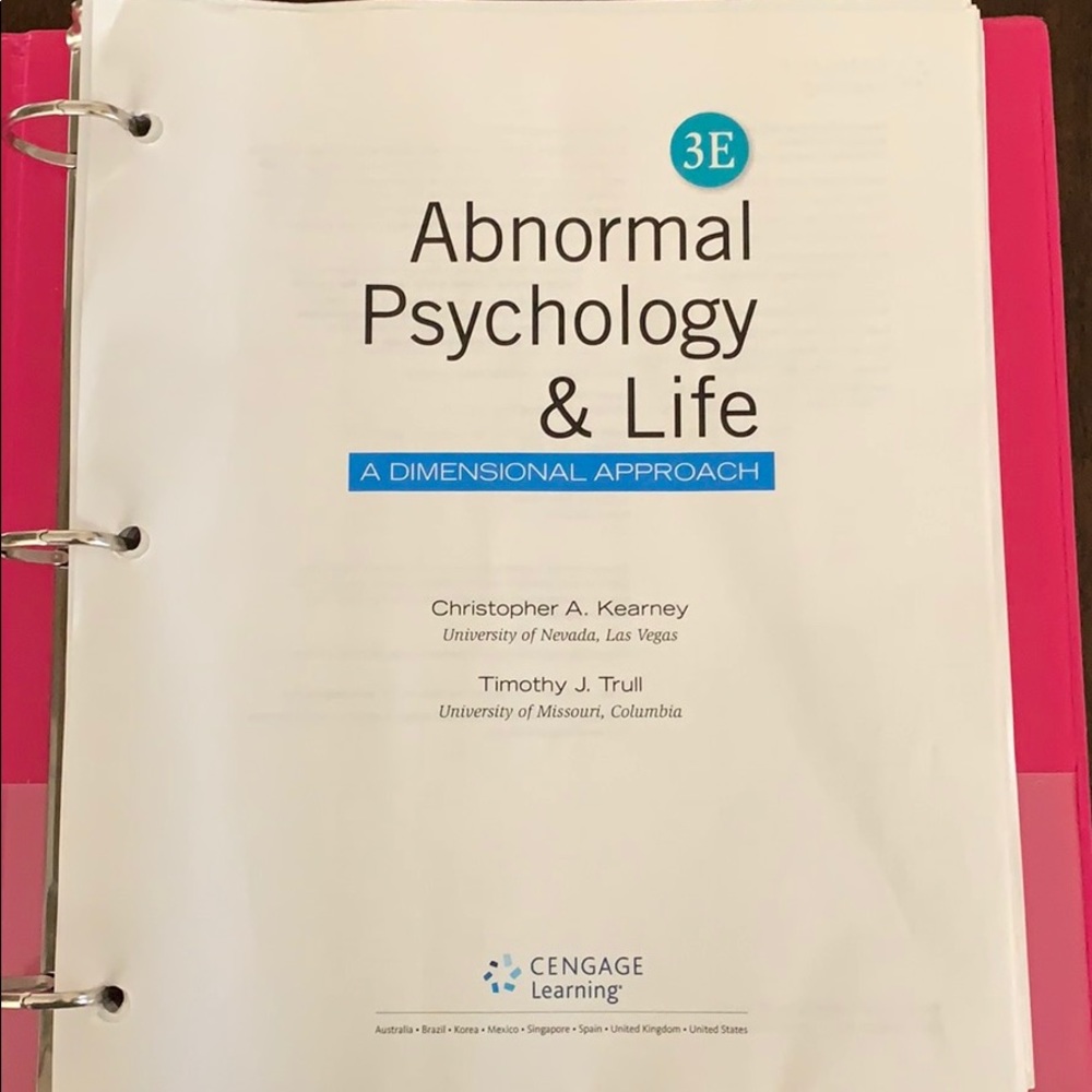 Abnormal Psychology & Life